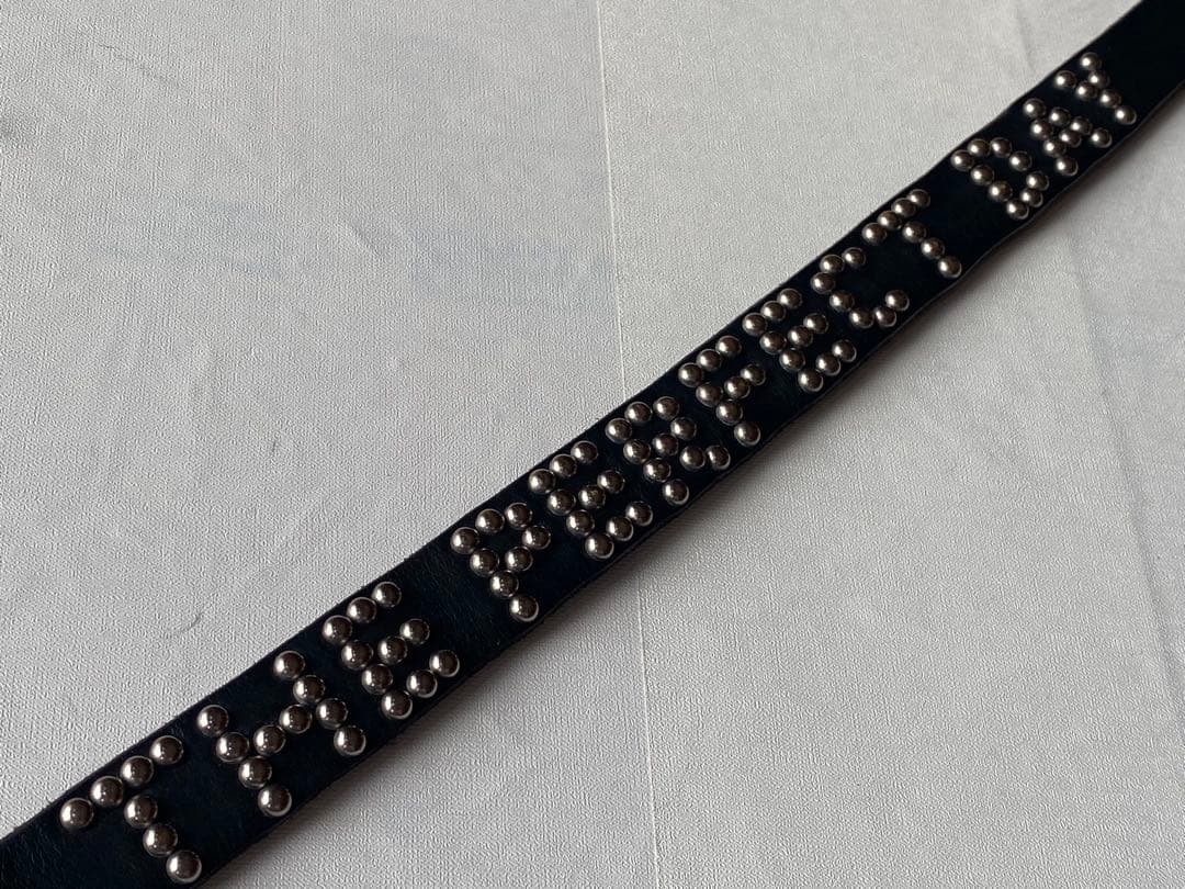 KJ着Rottweiler leather studs belt cootie