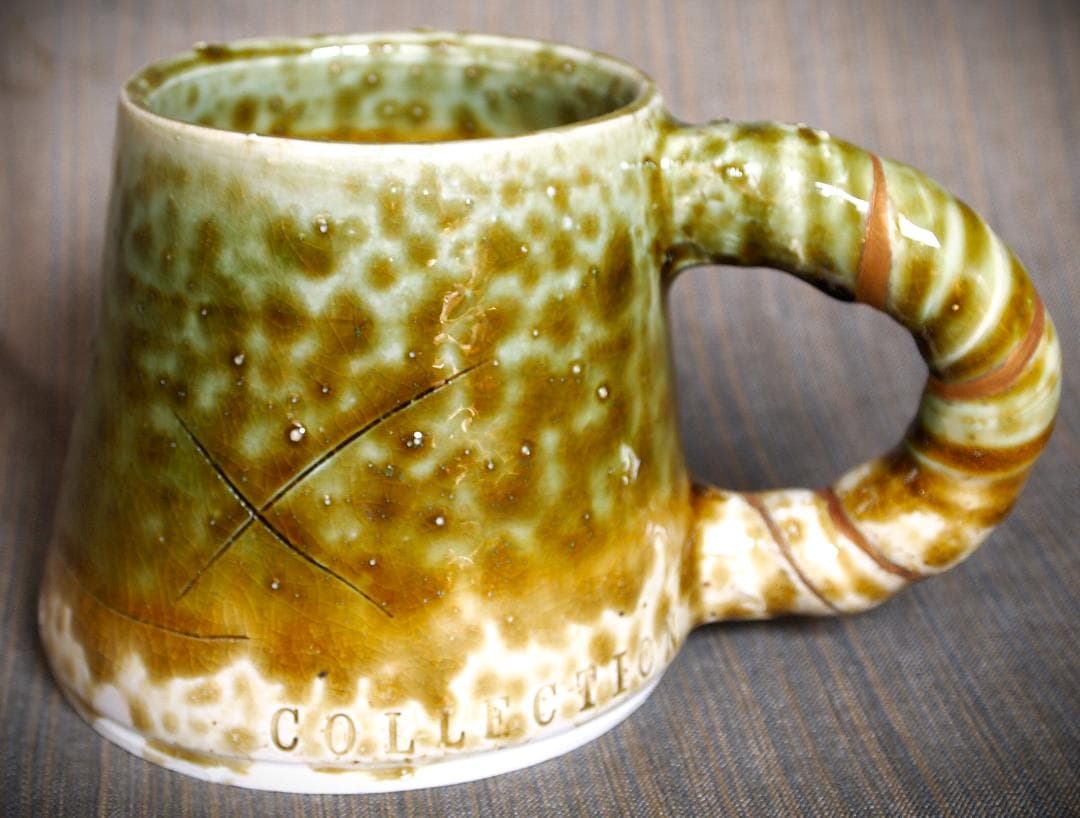希少作★鯉江良二★織部マグカップ★KIRIN　MUG　COLLECTION 希少作☆鯉江良二☆織部マグカップ☆KIRIN MUG COLLECTION - メルカリ