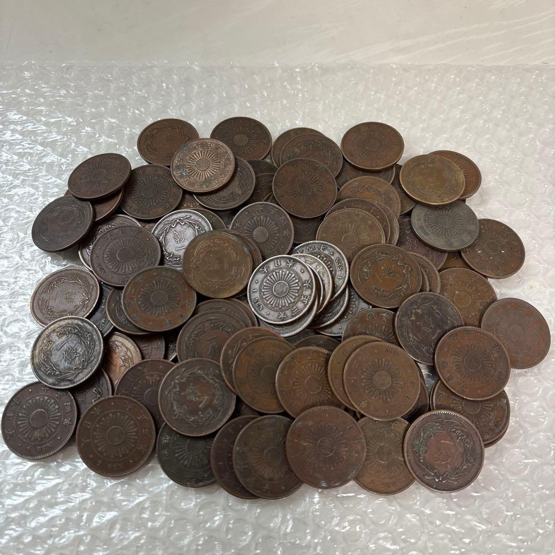稲1銭青銅貨 100枚　まとめ　古銭　旧貨幣　2