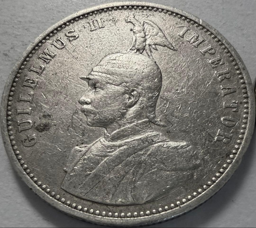 f*i様 1902年ドイツ領東アフリカ ルピー銀貨 ウィルヘルム2世