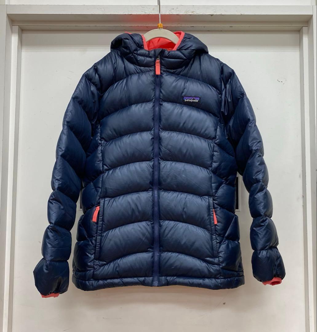 パタゴニア　ハイロフトダウンセーター　ネイビーレディース　SからM相当
