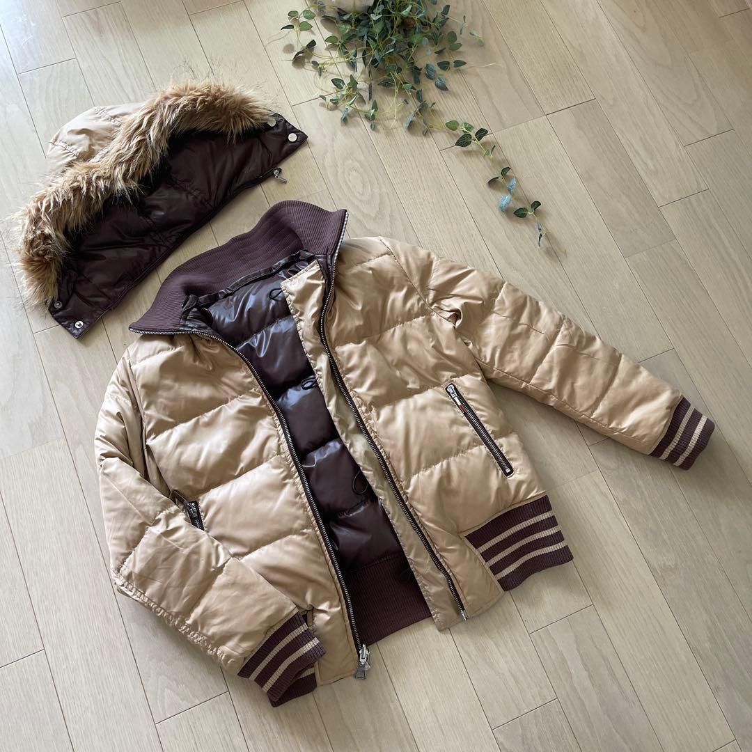 ダウンジャケット リバーシブル トミーヒルフィガー アウター ベージュ