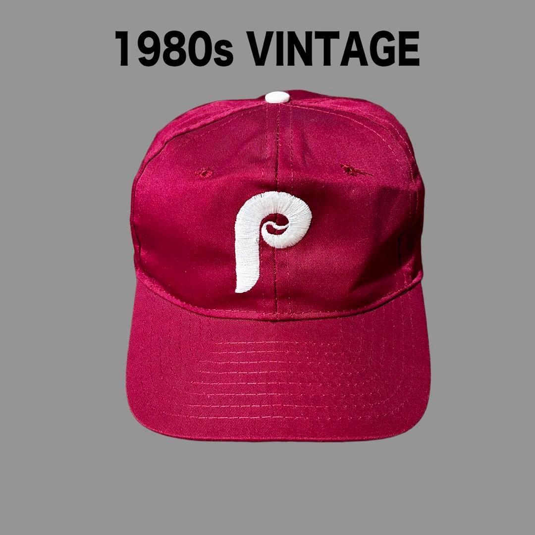 80s フィリーズ ベースボール キャップ ヴィンテージ ツバ裏グリーン 旧ロゴ