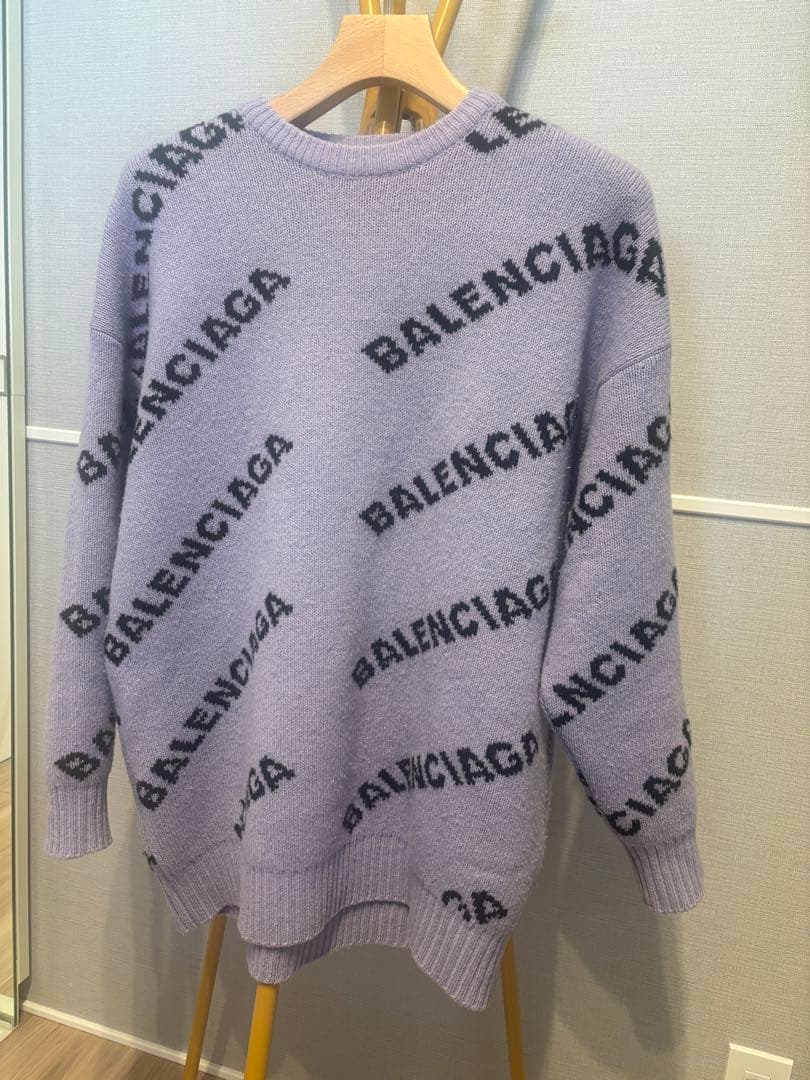BALENCIAGA オーバーサイズニット ラベンダー