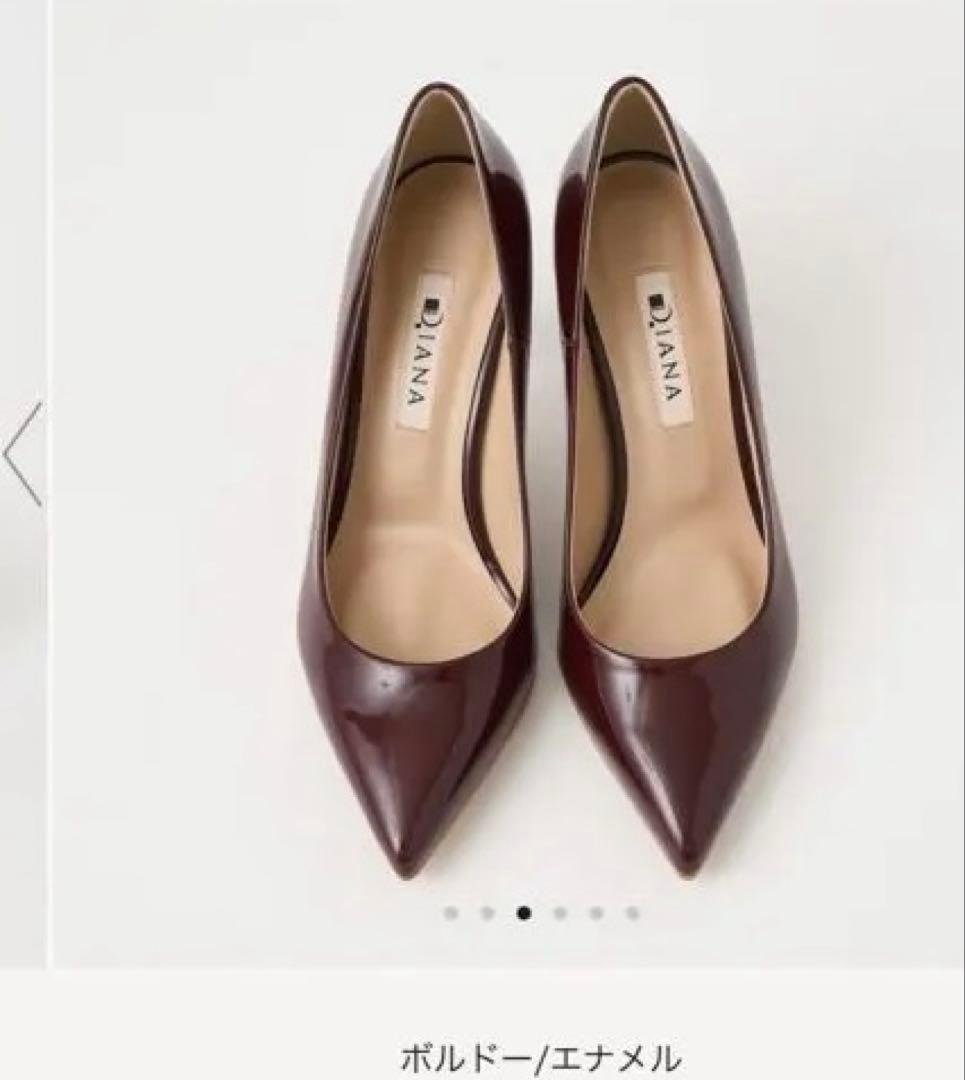 DIANA エナメル　ボルドー　25cm ダイアナ エナメル パンプス 23.5cm ボルドー グラデーション - メルカリ