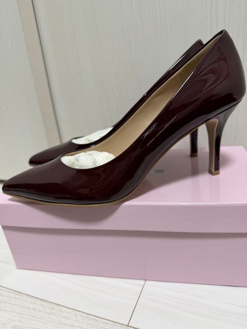 DIANA エナメル ボルドー 25cm