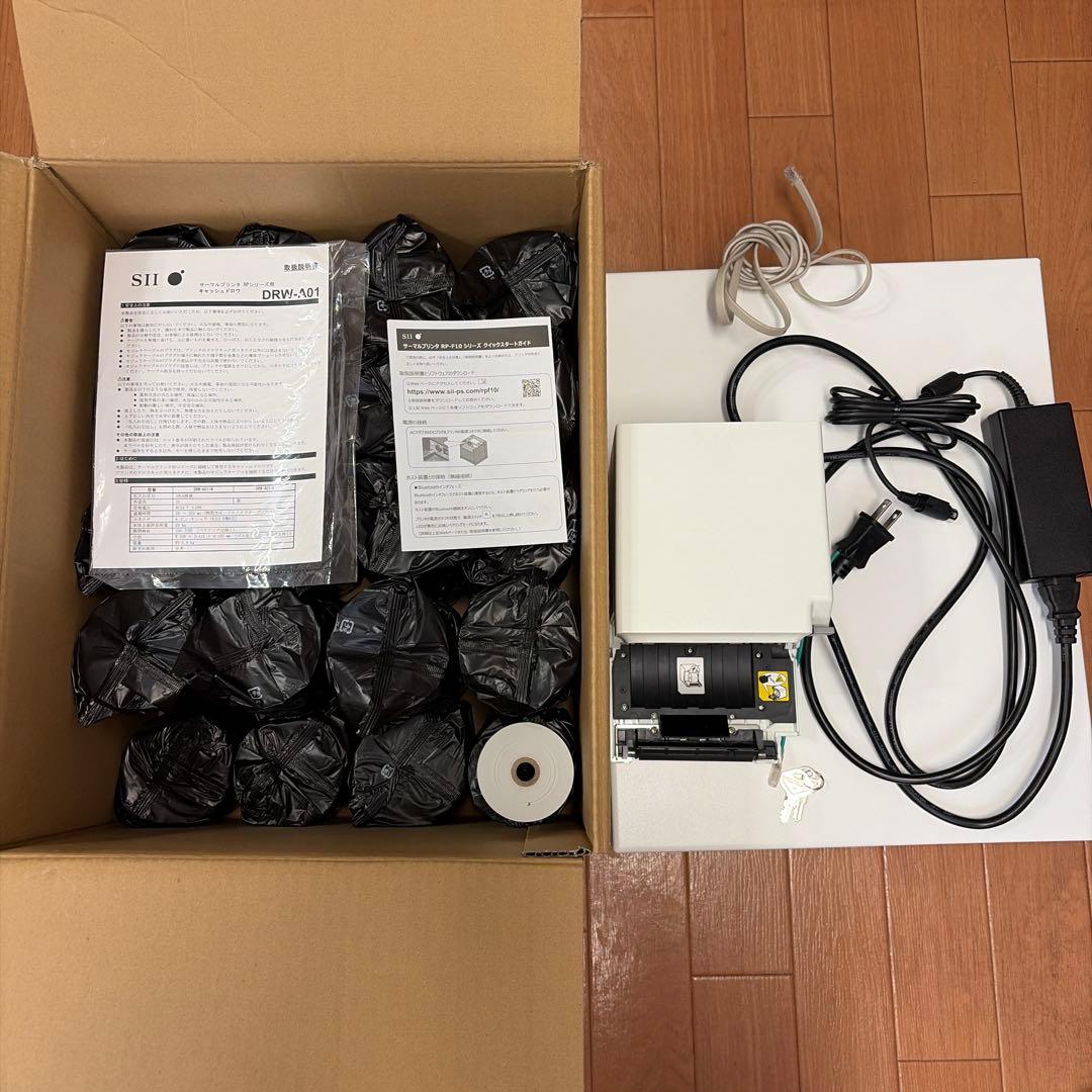 SII セイコー サーマルプリンター ドロワ RP-F10 レジロール36本