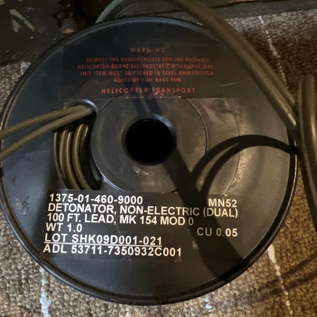 米軍放出　実物　MK154 MOD 0 デトネーター　起爆コード　特殊部隊