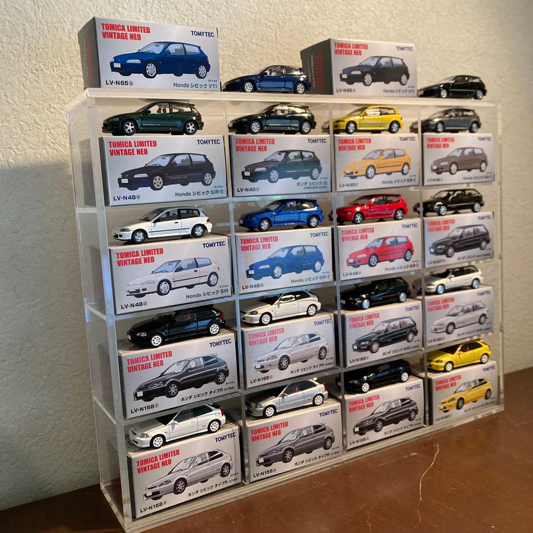 トミカリミテッドヴィンテージネオHondaシビック18台セット アクリル