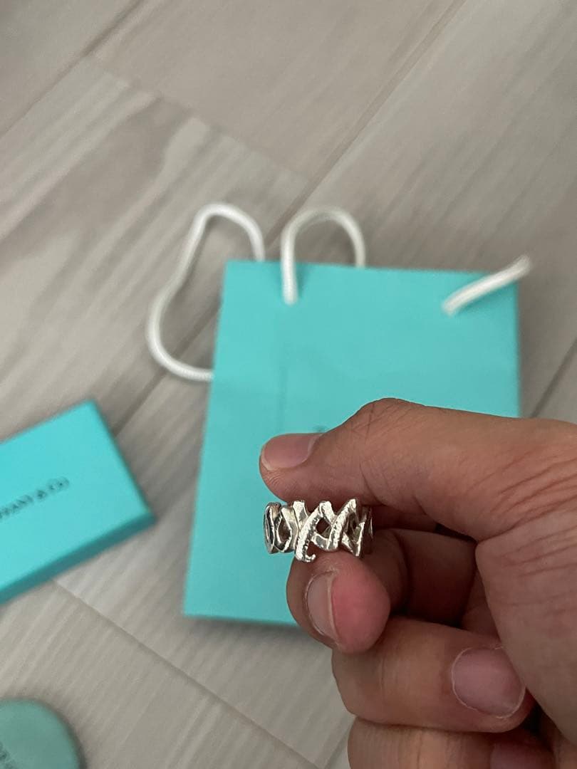 美品✨10号Tiffany & Co. ティファニーXOキスシルバー リング 楽天市場】【送料無料】 ティファニー キス リング シルバー