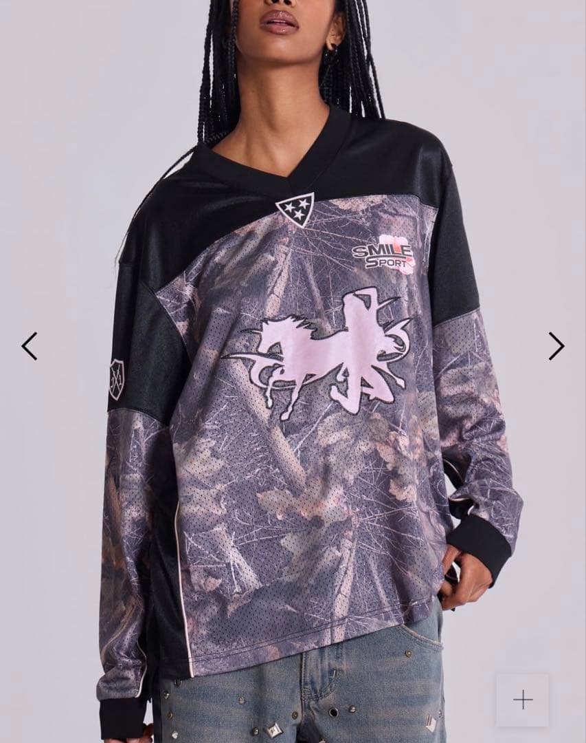 【JADED LONDON】Resident Hockey Camo Top