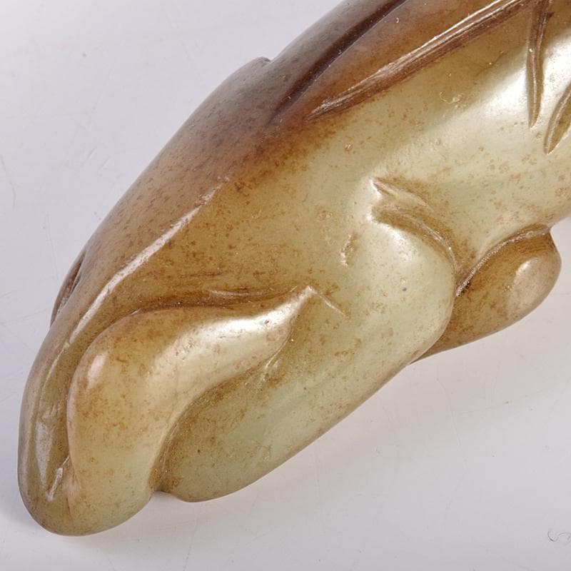 中国 玉石彫刻 神獣 根付 紙鎮 置物 C 7886E - メルカリ