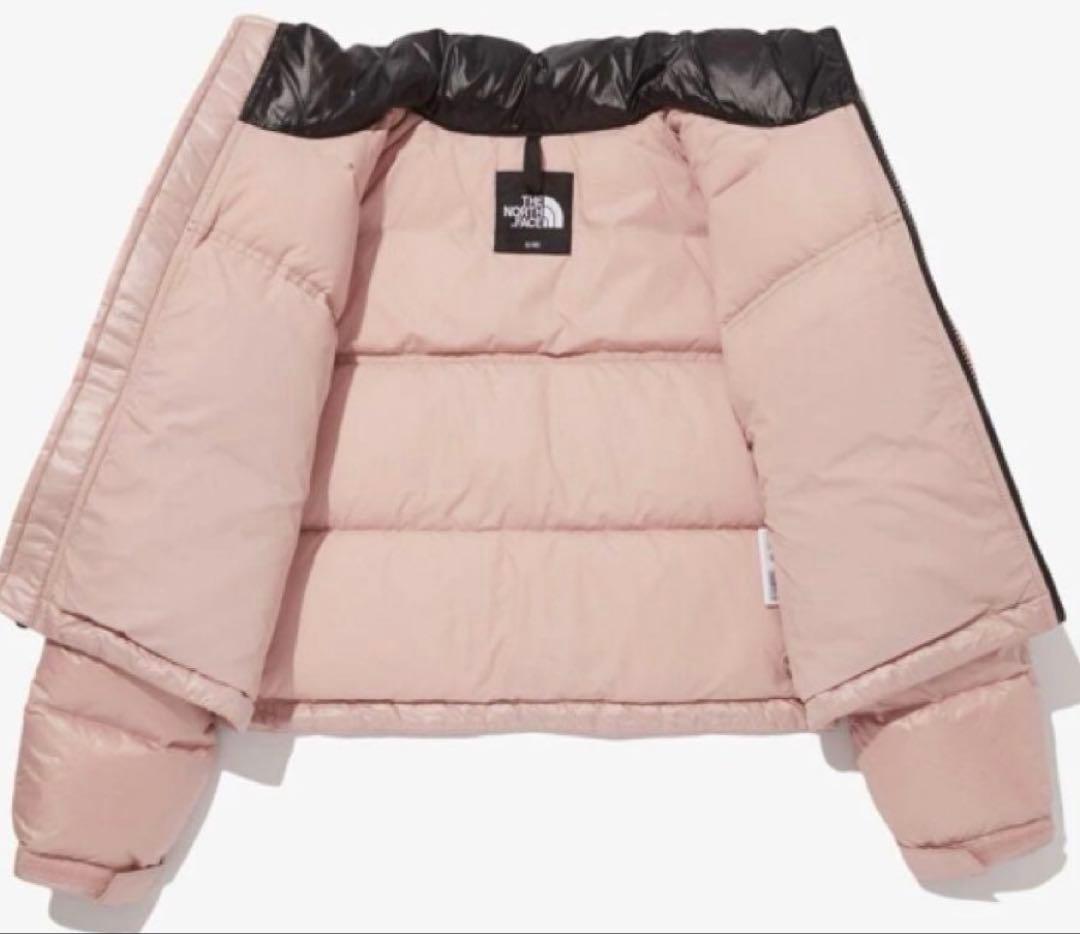 ノースフェイス ヌプシ ショート ダウンジャケット パステルピンク