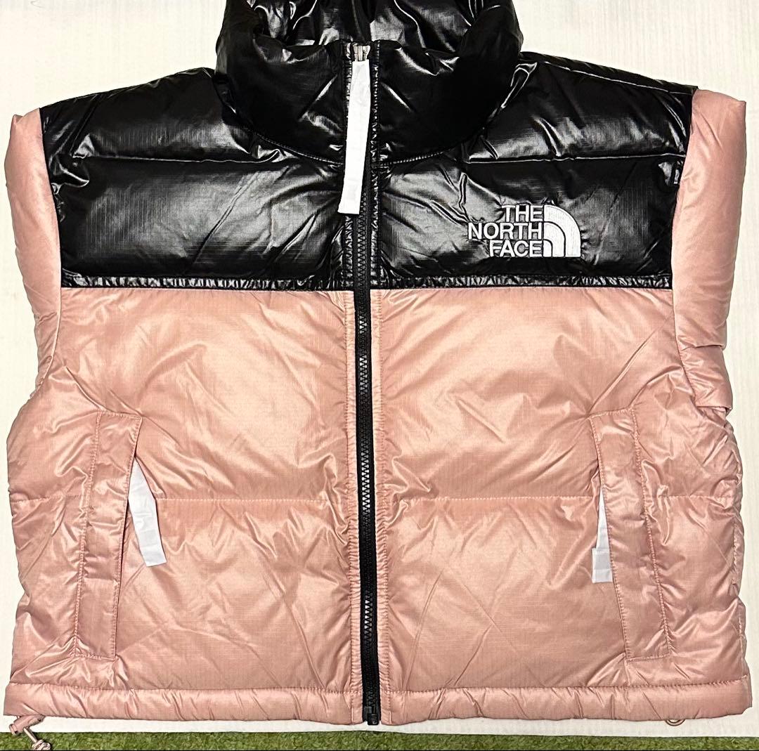 ノースフェイス ヌプシ ショート ダウンジャケット パステルピンク