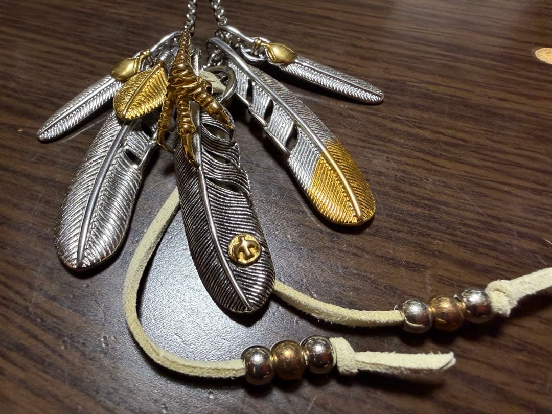 【週末セール】キムタク神セット ネイティブアメリカンフェザーネックレス