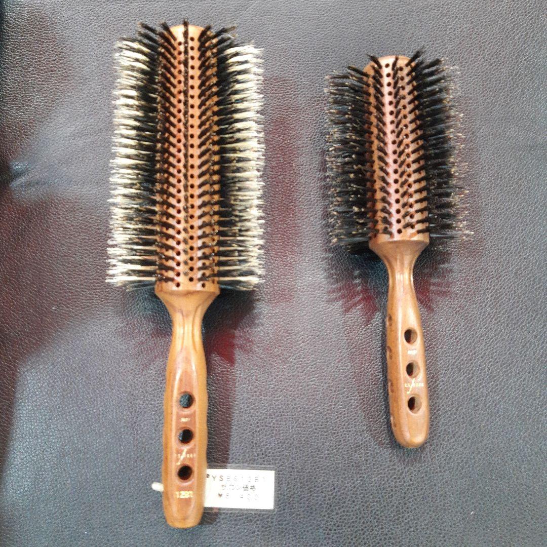 Ysパーク木製ハンドル ヘアブラシ 2種類セット