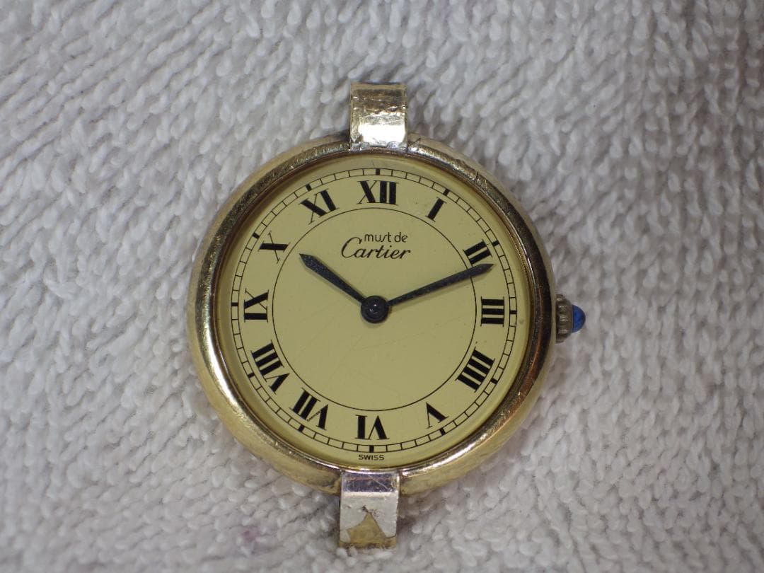 Cartier Cal.81女性用ジャンク時計・電池交換済み・OH必要・修理必要