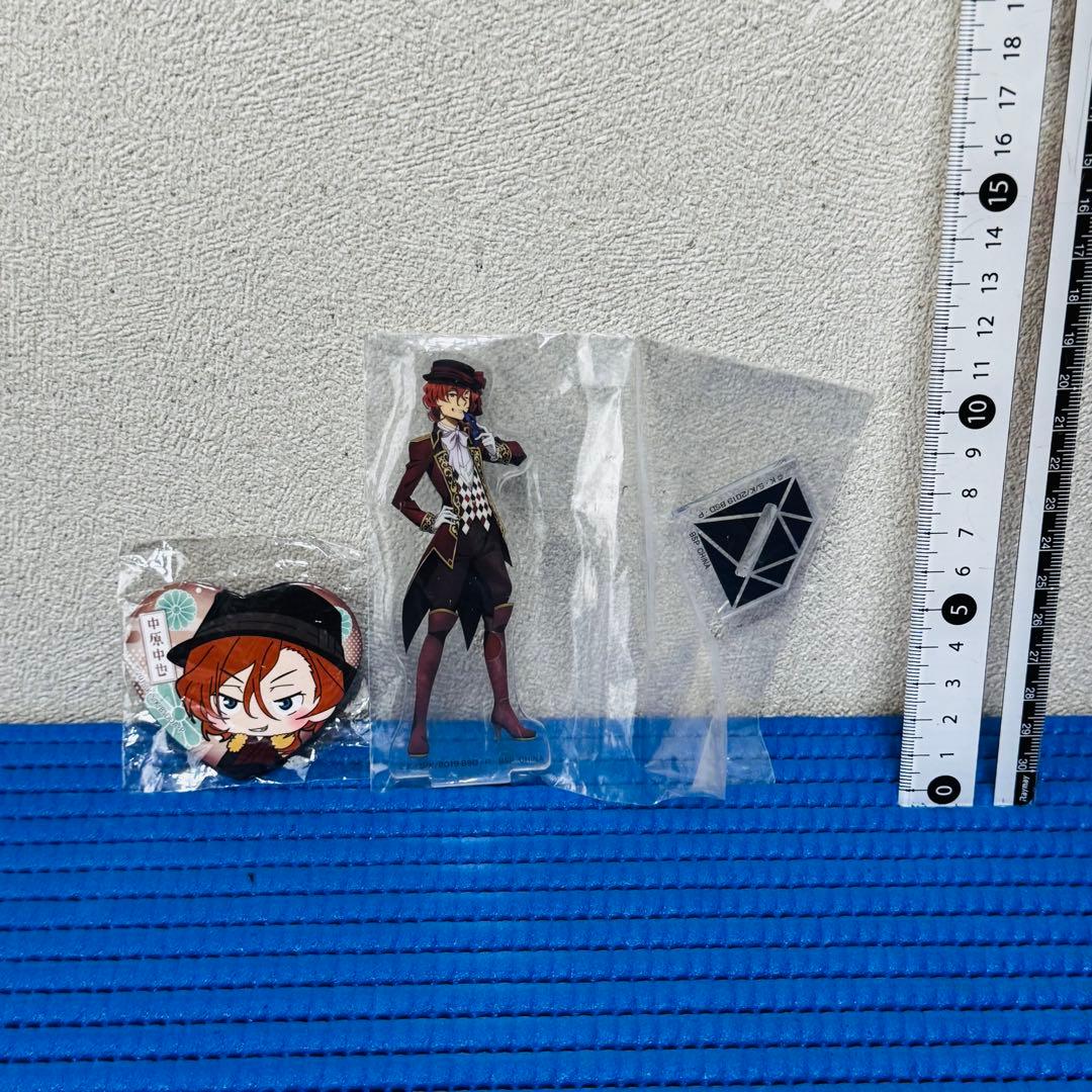 文豪ストレイドッグス 中原中也 アクリルスタンド ハート型缶バッジ