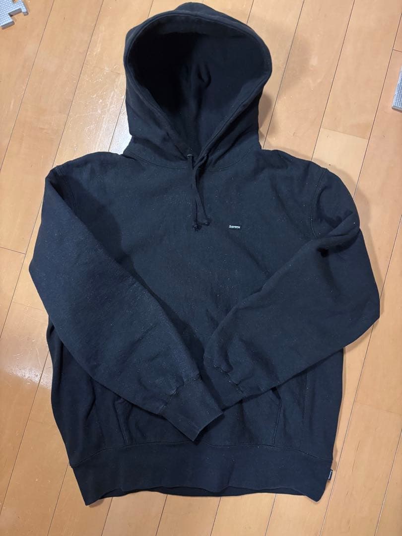 supreme small box logo hooded M ブラック