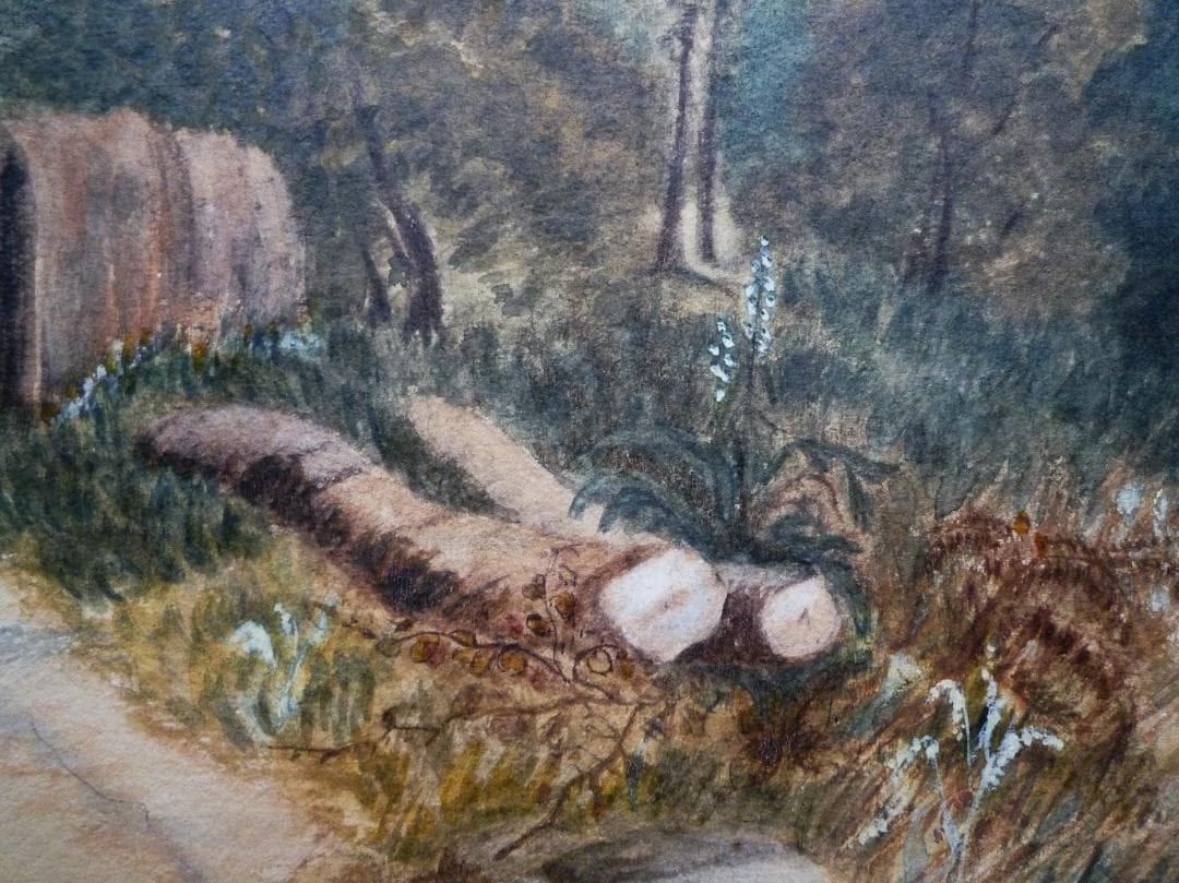 クロード・ロラン「田舎風景」淡彩画（水彩） 3号大 - メルカリ