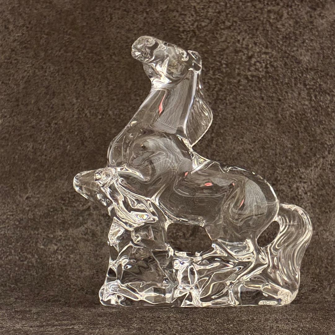 バカラ 干支 馬 クリスタルガラス 置き物 オブジェ 箱付き Baccarat