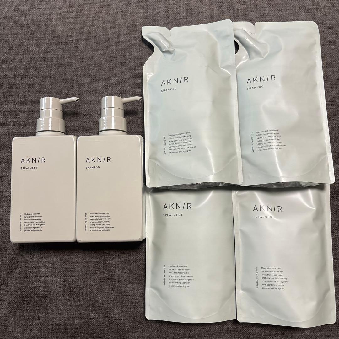 AKNIR アクニー　シャンプー&トリートメント　本体　詰替６点セット
