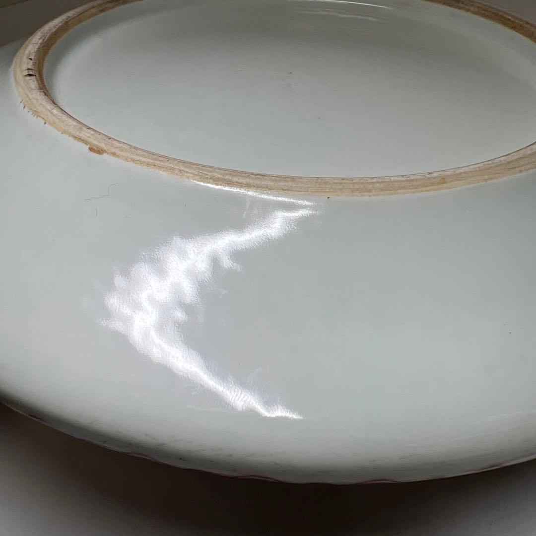 中国清時代 釉裏紅獅子図大鉢 幅約26㎝ 東Y8-0203☆2Fトコサ - メルカリ