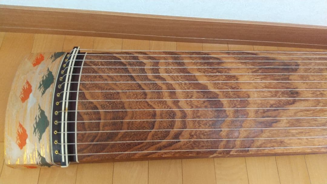 付属品多数】生田流 高級 和琴 お琴 13弦琴 すだれ彫 お筝 弦楽器