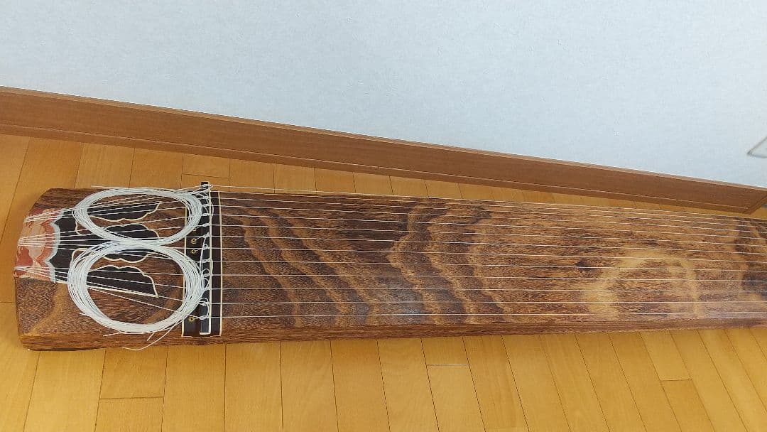 付属品多数】生田流 高級 和琴 お琴 13弦琴 すだれ彫 お筝 弦楽器