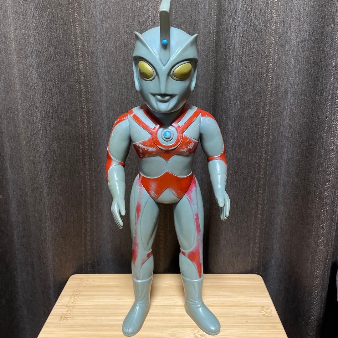 ブルマァク　面取れジャイアントサイズ　ウルトラマンエース　当時物　ソフビ