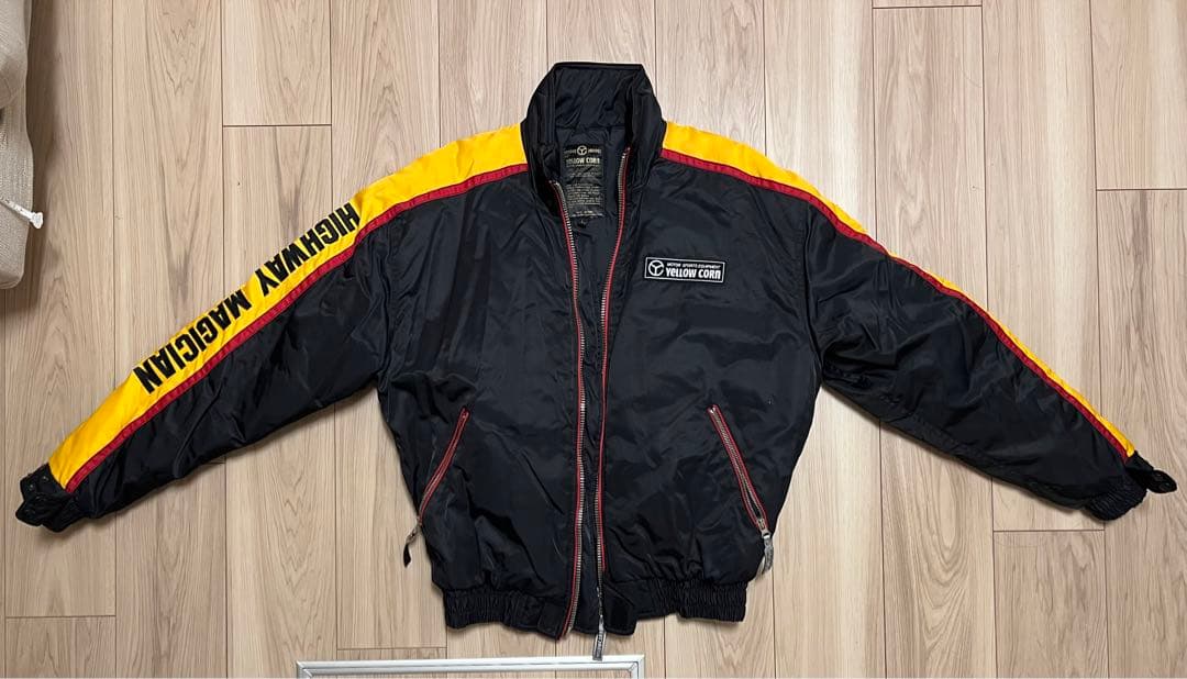 YELLOW CORN ライダースジャケット ブルゾン イエロー