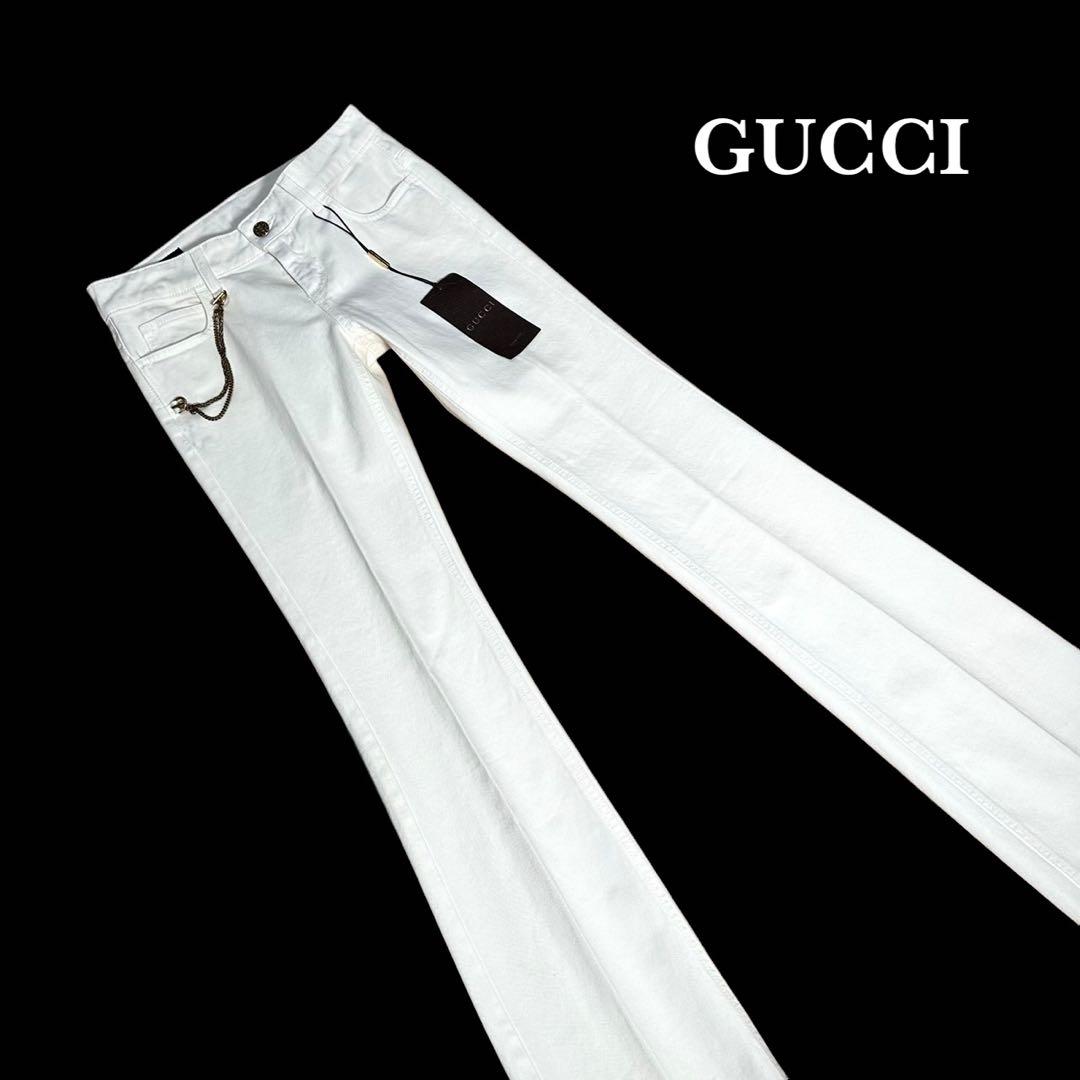 naonao様 未使用✨GUCCI グッチ✨ホワイト デニム パンツ