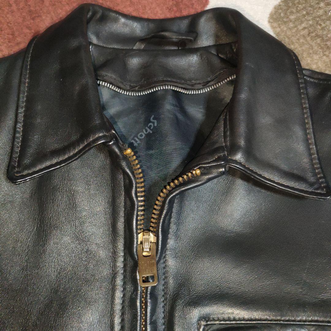 良品人気SchottAT101レザー シングルジャケット36ダメでも対応有