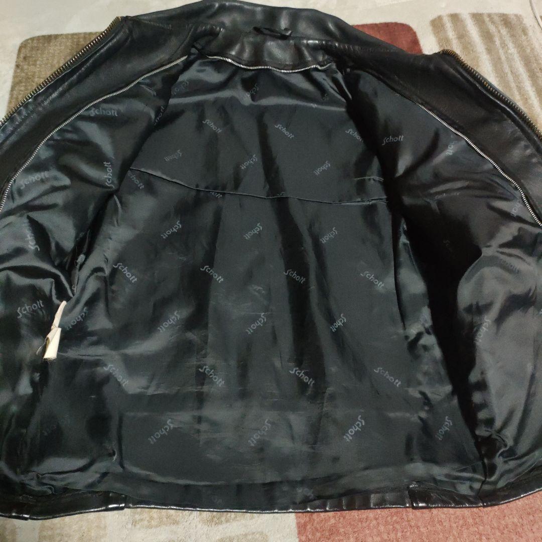 良品人気SchottAT101レザー シングルジャケット36ダメでも対応有