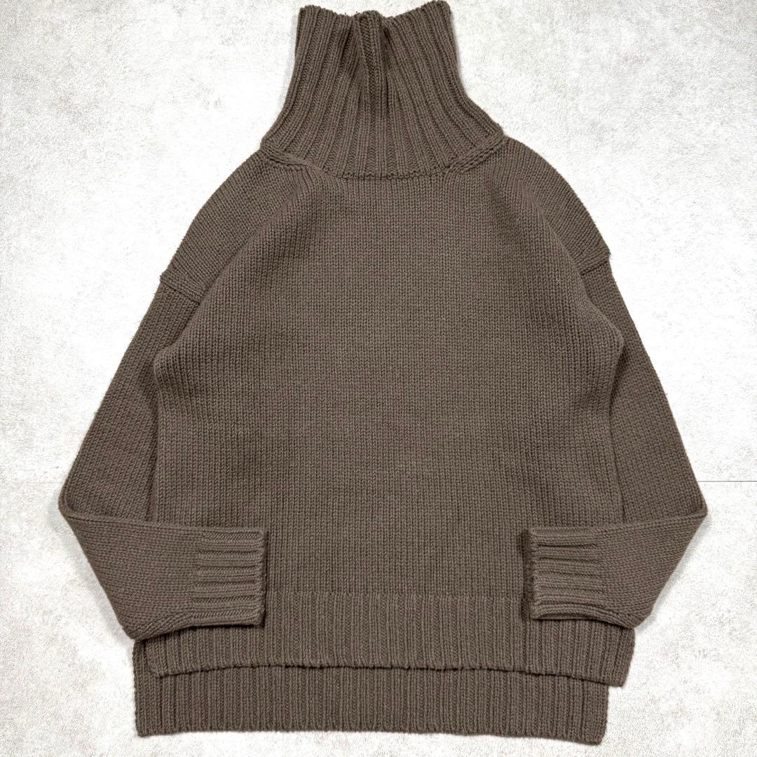美品♡スローン 3G ジーロンラム×カシミヤ ドロップショルダー タートルネック