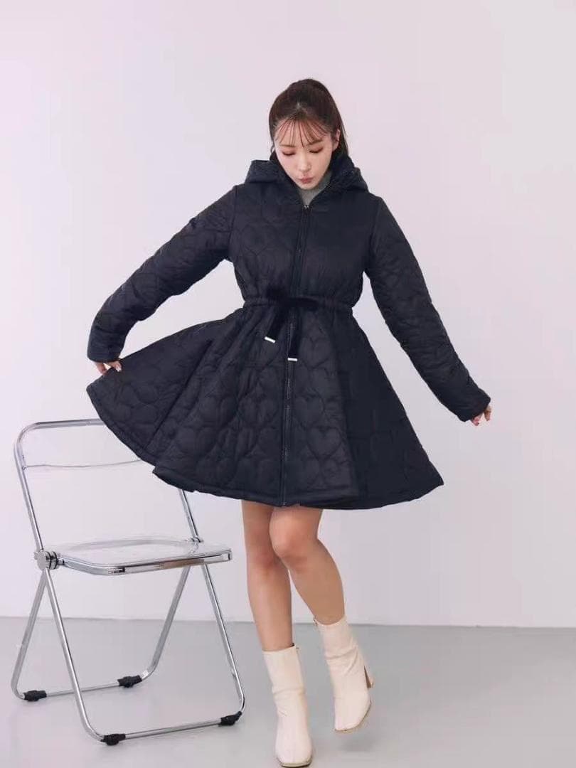 即日発送　ミストレアス　MISTREASS ハートキルティング　ダウン　コート