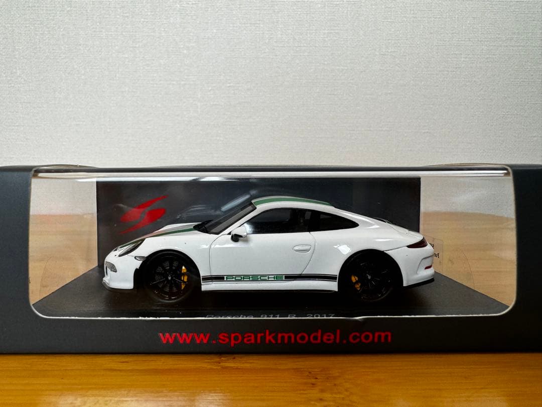 【SPARK】Porsche 911 R 2017 White×Green