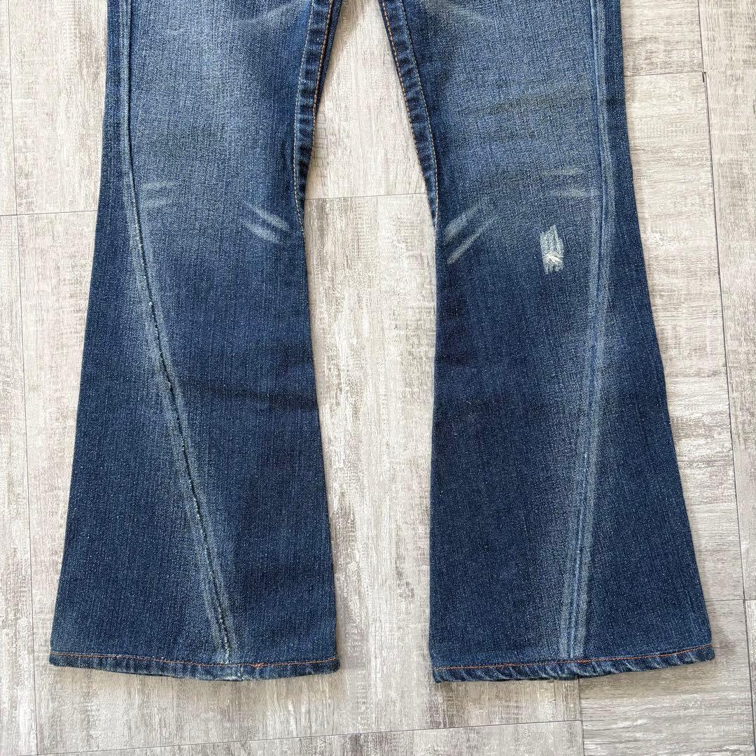 ⭐️激レア⭐️ TRUE RELIGION フレアデニム 革ポケット 26 - メルカリ