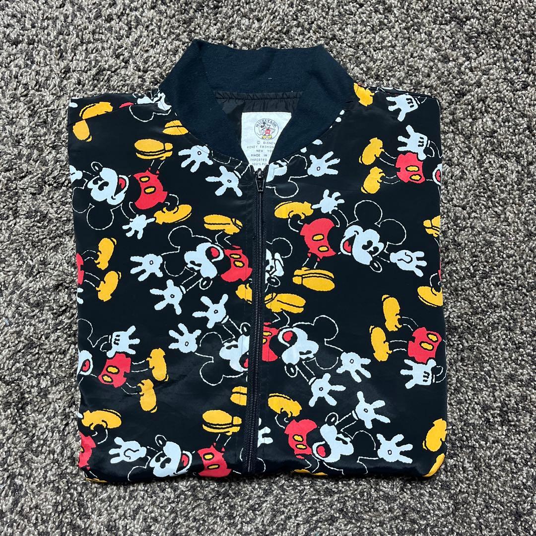 希少 90s USA製 OLD ミッキーマウス ヴィンテージ ナイロンジャケット