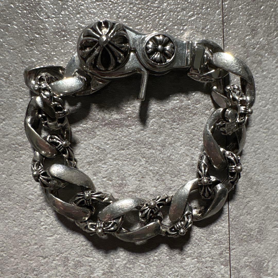 キ*キ様 unknown cross motif silver bracelet