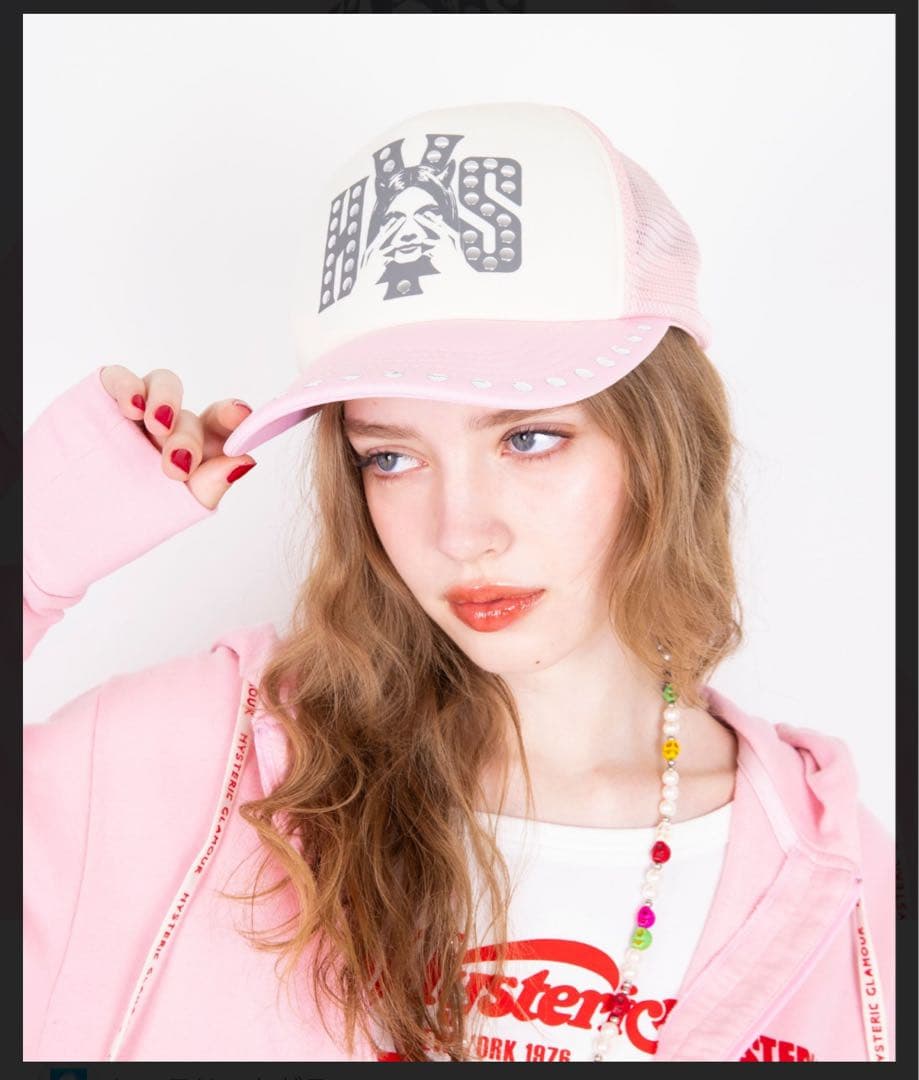 ヒステリックグラマー帽子ピンク レア