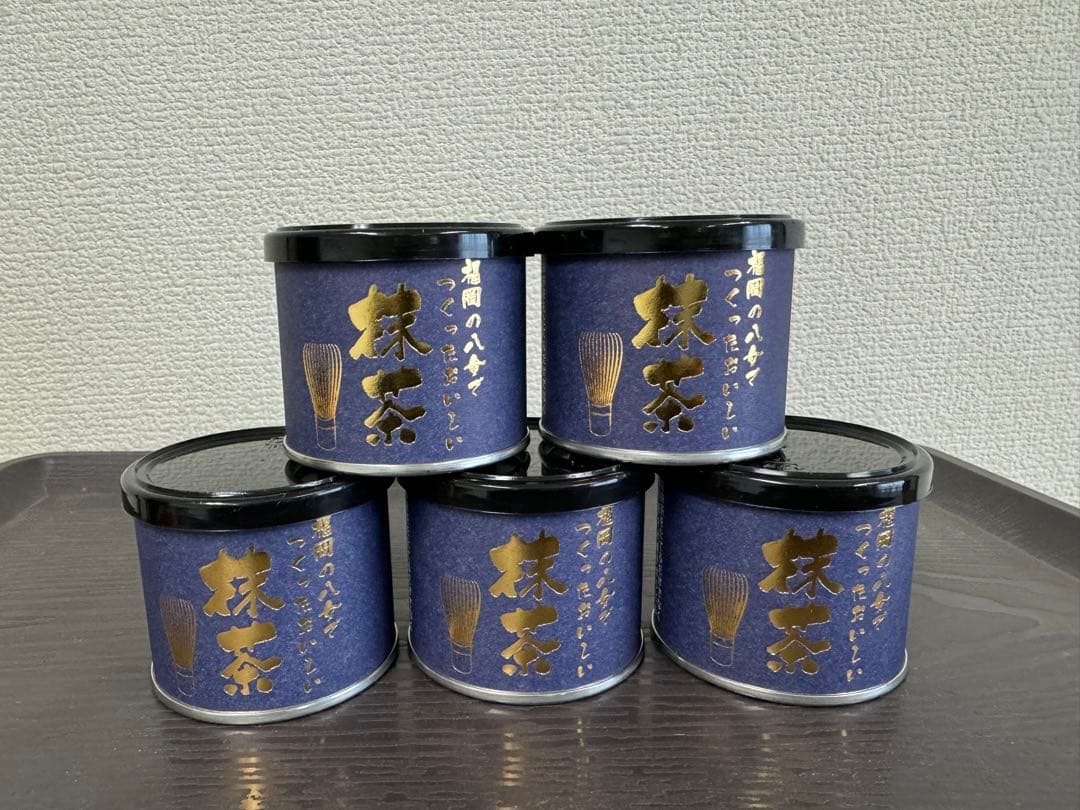 八女抹茶20g 5缶入りセット(最後の1セット) 星野抹茶「八女の露」20g缶入 - お茶の星野園 オンラインショップ