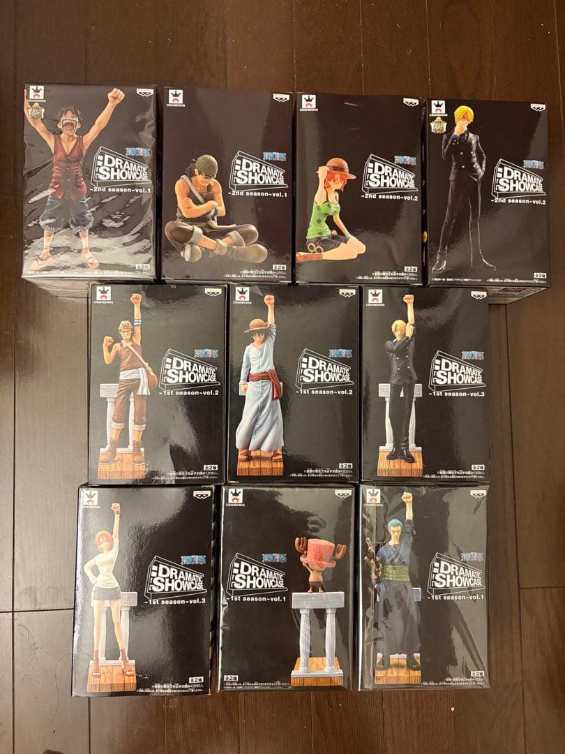 ワンピース DRAMATIC SHOWCASE フィギュア 10体セット バンプレストクレーンキング情報！ 「DRAMATIC SHOWCASE」の第3弾が3月