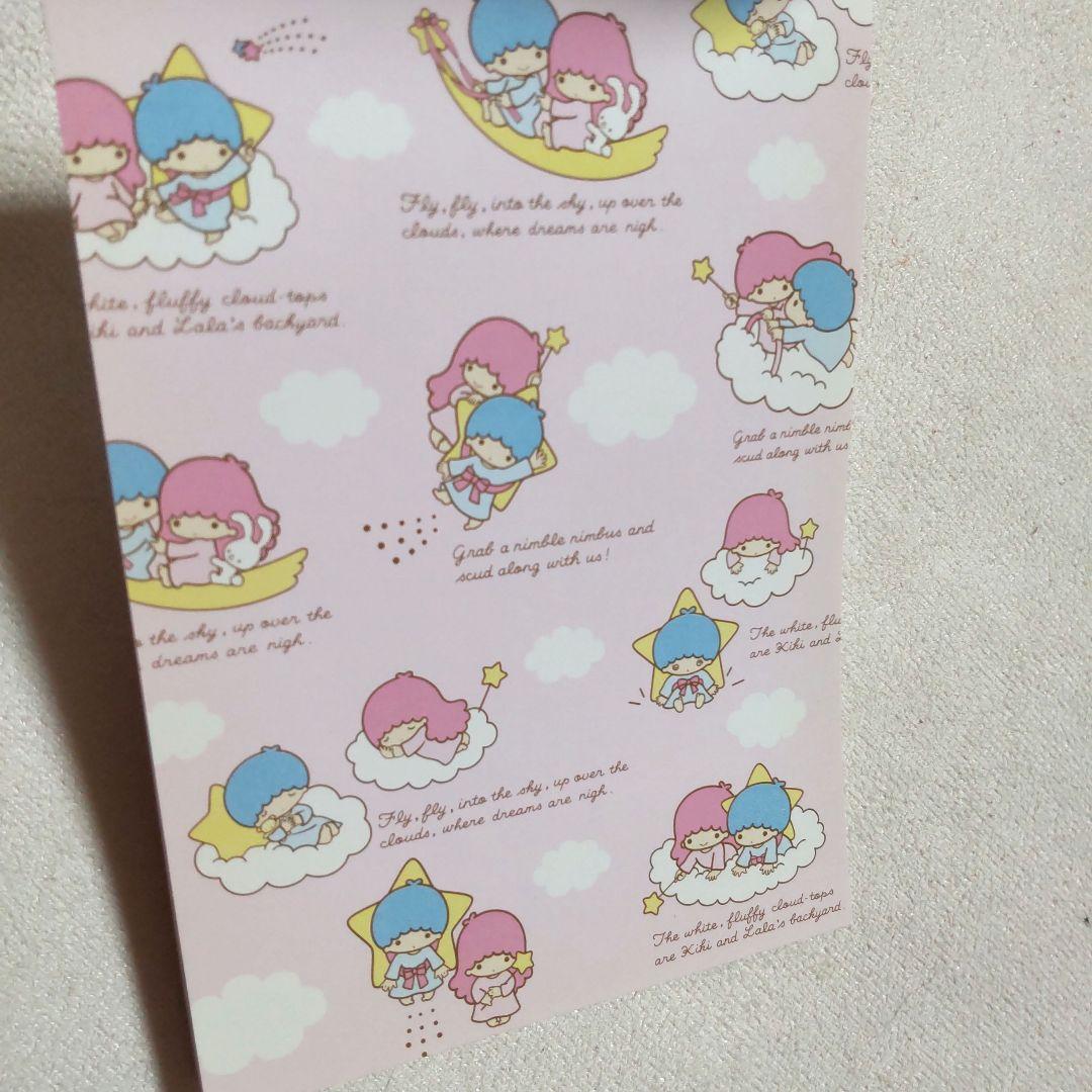 希少キキララ サンリオ メモ帳 2002年 リトルツインスターズ レトロ 4