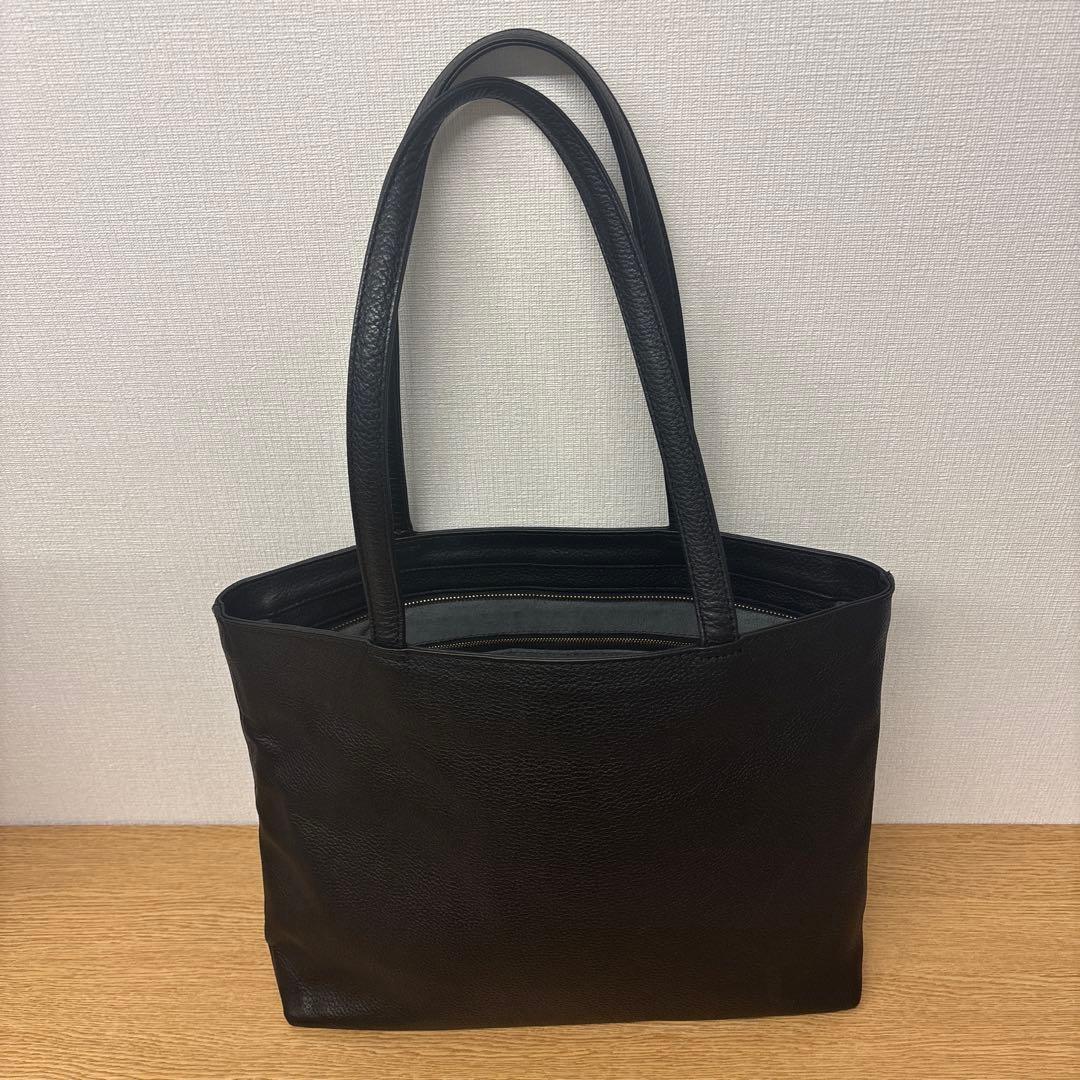 ハッシュタグ　トートバッグ　レザー　シボ革　ビジネス　通勤