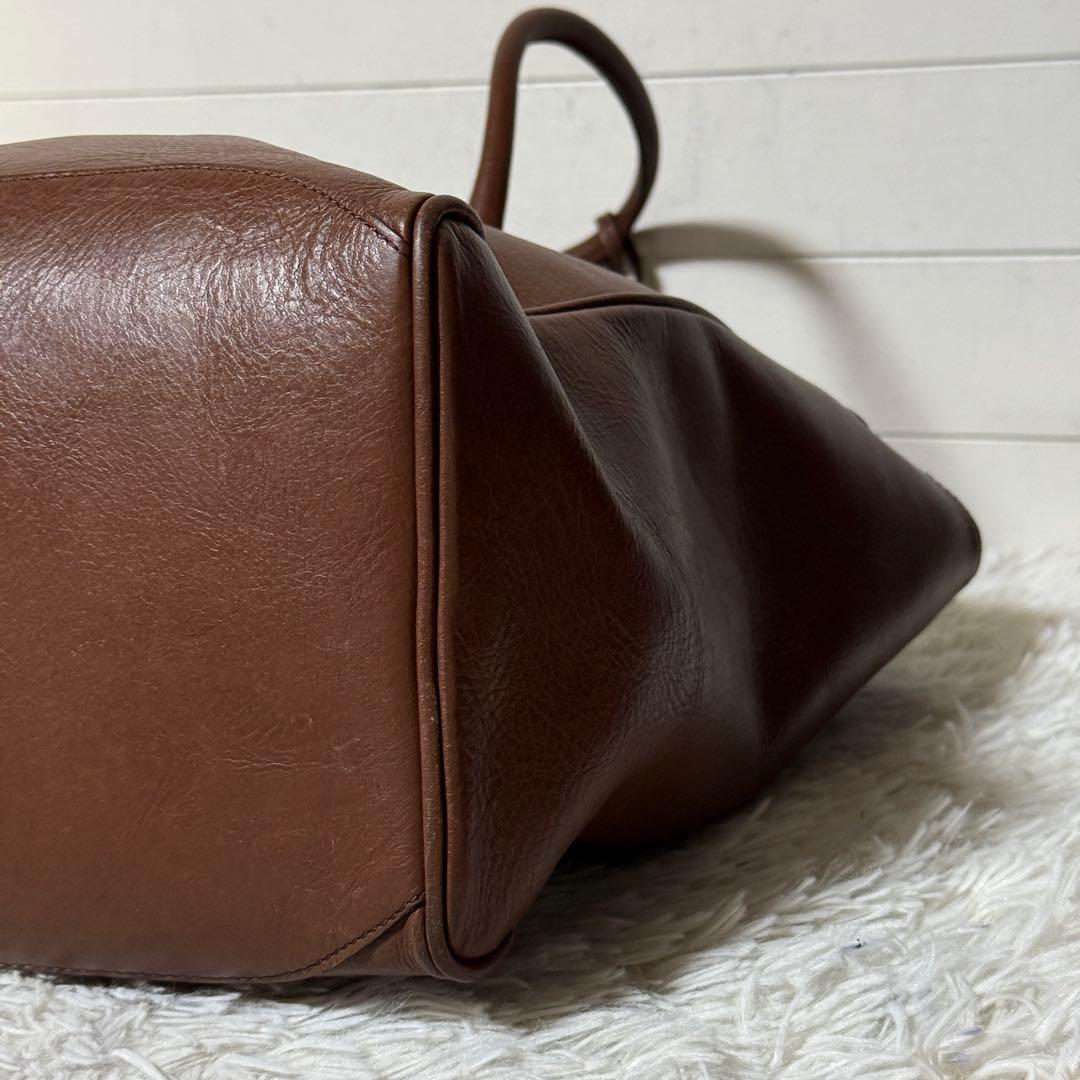 極美品✨海ノ絵鞄製作 quadro ハイグレードレザーフラップバッグ M