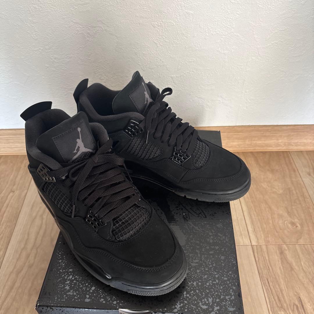 靴 Air Jordan 4 black cat