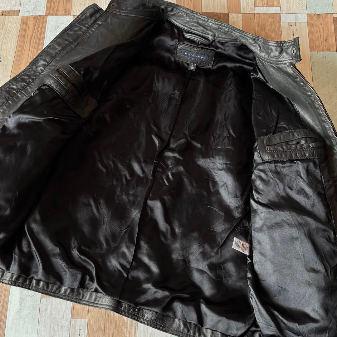 00s Banana Republic レザージャケット S 短丈 GAP期 - メルカリ