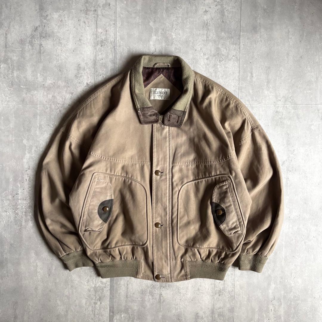 【80s vintage】スイングトップ　裏地ペイズリー　セパポケ　短丈　古着