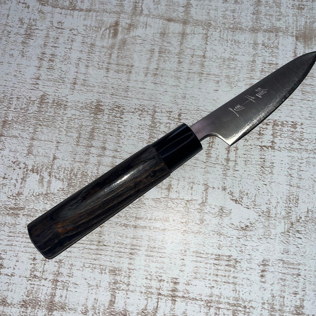 唯千里オリジナル 《銀三》和ペティ 80 mm【栗木柄】